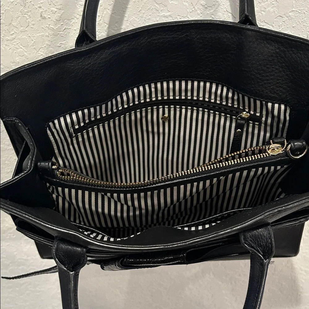 Kate Spade Black Patent Bow Satchel